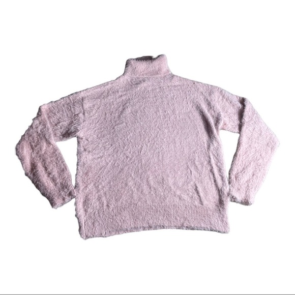LULUS Positively The Best Eyelash Knit Turtleneck Sweater in Mauve - Picture 3 of 9